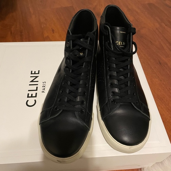 Celine Paris Triomphe Hightop Sneaker - Picture 1 of 6